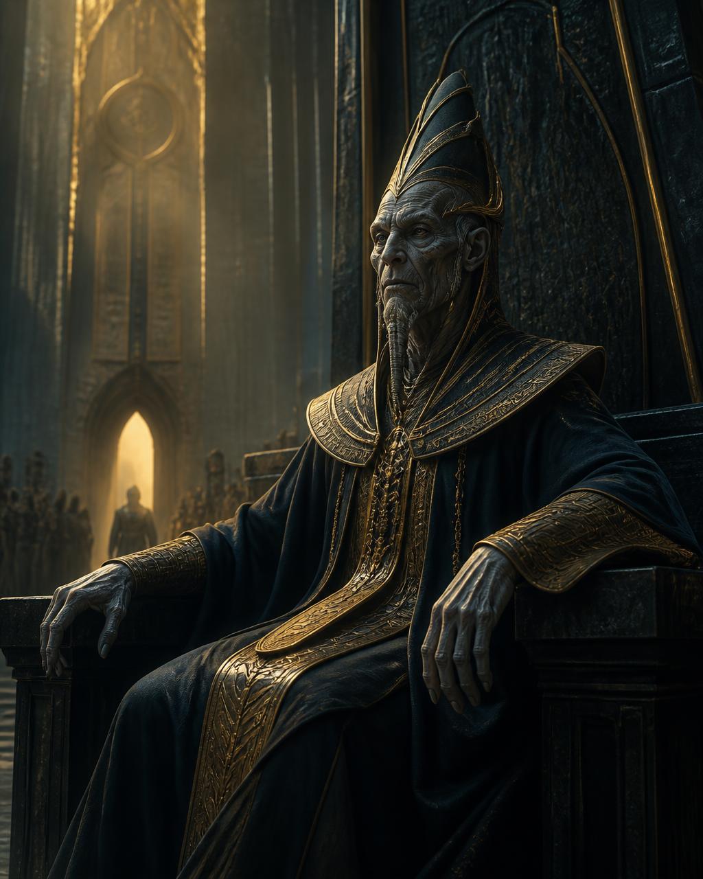 King Anu concept art from Planet X